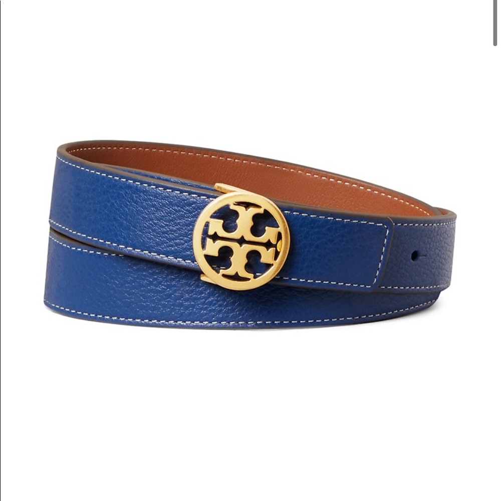 Tory Burch Reversible Logo Leather Belt